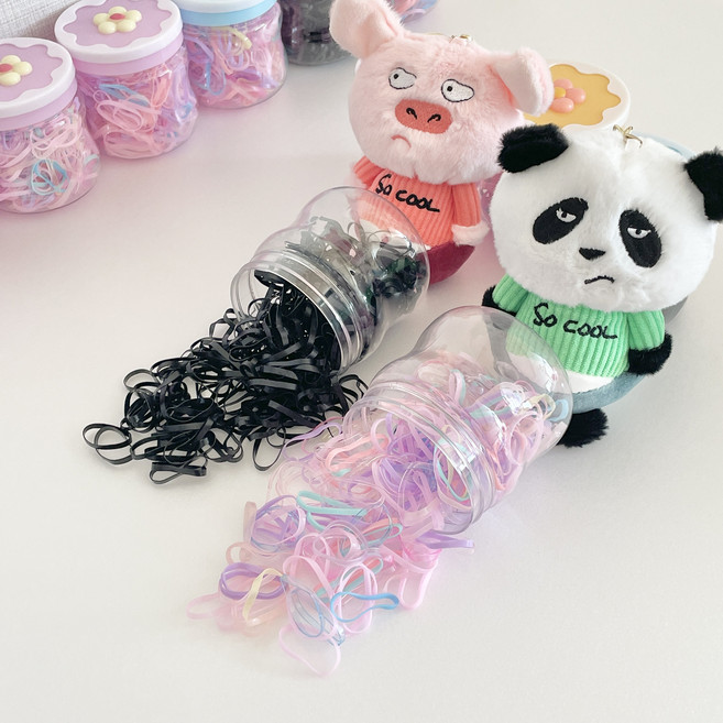 스위티영 안아픈 고무줄 머리끈 케이스형 2개세트