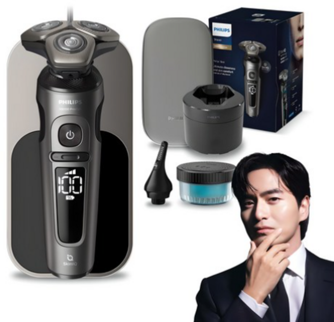 필립스 SkinIQ 9000 프레스티지 시리즈 전기면도기, SP9882/34, 사모스새틴