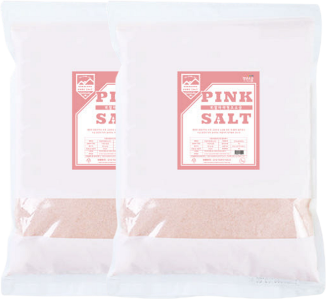 히말라야 핑크솔트 핑크소금 천연암염 가는입자, 2kg, 1개