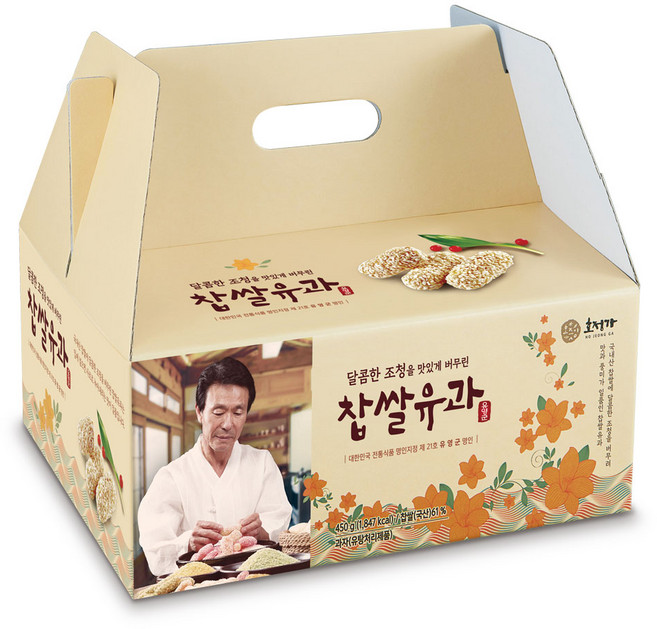 호정가 찹쌀유과세트, 1개, 450g