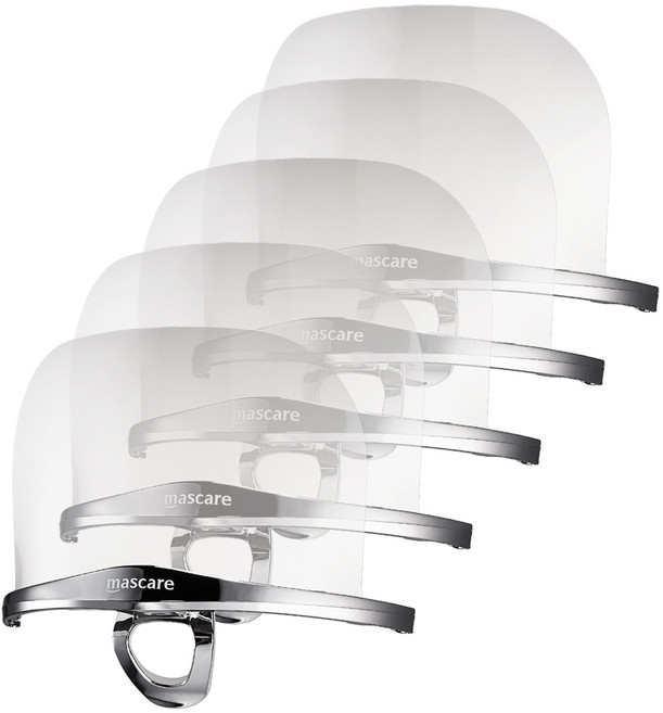 마스케어 메탈 투명 위생 마스크, 1개, 5개입