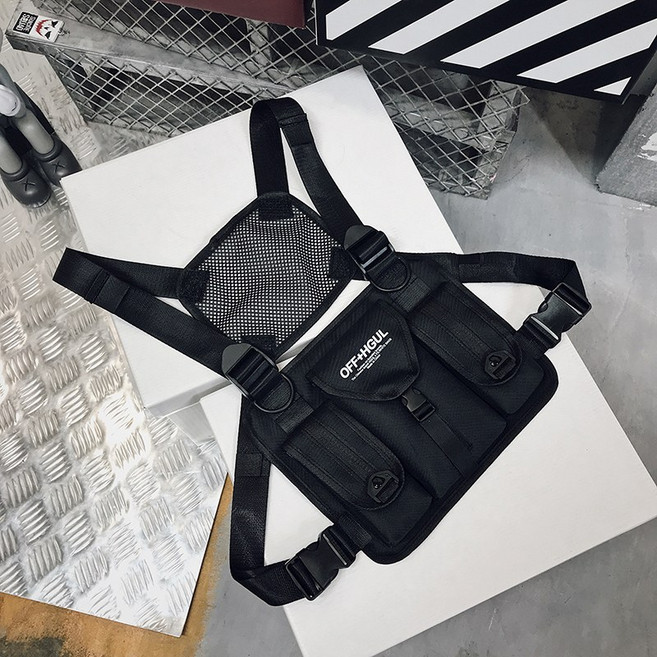 힙합 전술조끼 스트릿패션백 멀티포켓조끼 테크웨어