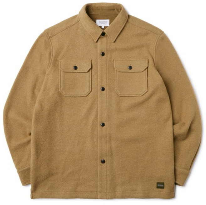 브롬톤 런던 FLAP POCKET WOOL SHIRT - CAMEL (P233MSH225)