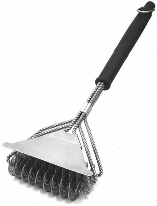 시토 바베큐 그릴 석쇠 브러쉬 화로 불판 세척 캠핑 스테인레스 청소솔 강철, 그릴브러쉬(망 타입), 1개