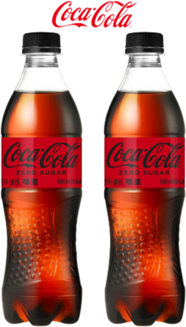 코카콜라 제로 페트, 500ml, 6개