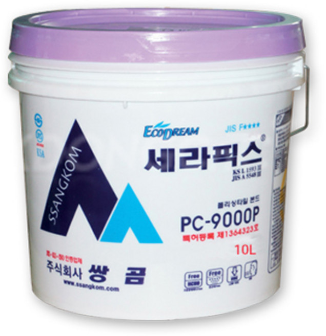 쌍곰 세라픽스 PC-9000 10L PC9000P 10L 화장실 욕실 타일본드, 1개