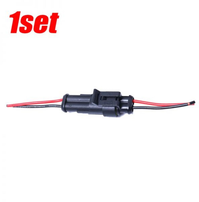 자동차 암수 전기 커넥터 방수 플러그 2 핀 방식 와이어 오토바이 스쿠터 마린용 5 개 3 1 개, 1개