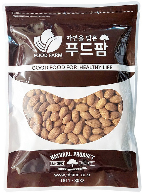 푸드팜 볶음 아몬드 캘리포리아, 500g, 1개