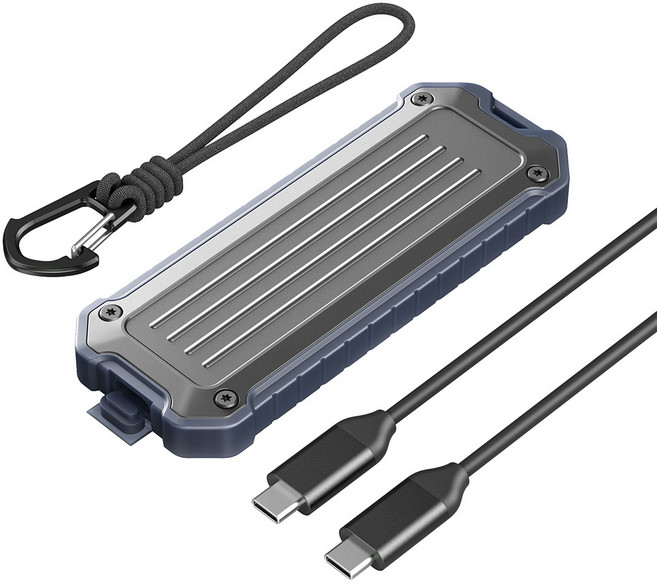 오리코 M.2 SATA NVMe 듀얼 방수 방진 10Gbps 외장 SSD 인클로저 OTPX, 블루, 1개