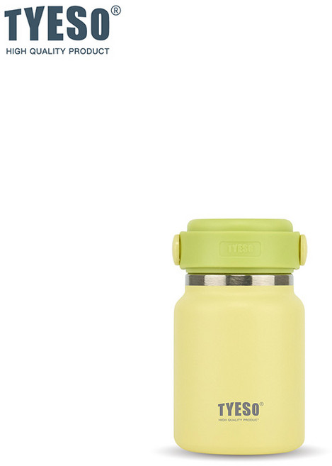 TYESO 保溫瓶, 黃色, 1個, 160ml