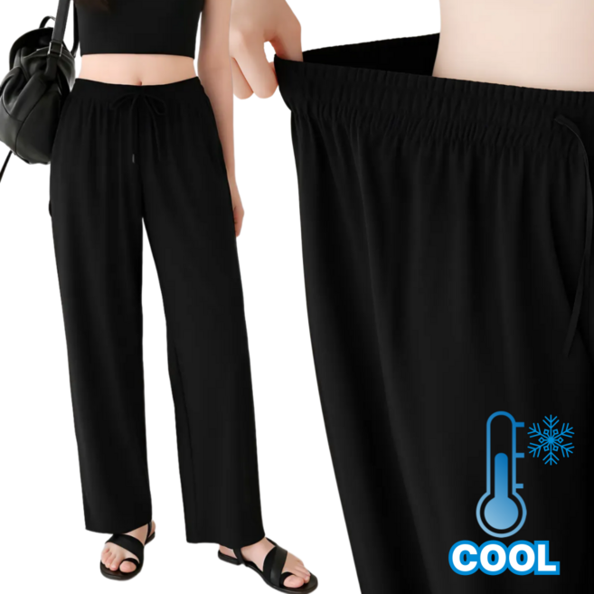 선데이핏 찰랑 여름 냉장고 세미와이드 밴딩 쿨 팬츠