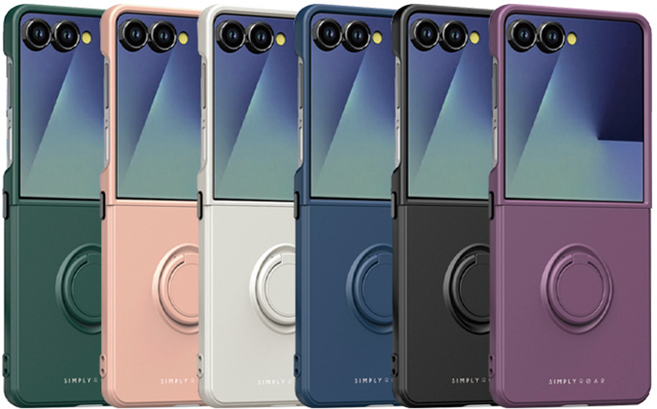 갤럭시 Z플립7 물감 컬러 심플 실리콘 일체형 링고리 큐티 마그네틱 케이스 제트플립7 지플립7 Flip7 5G