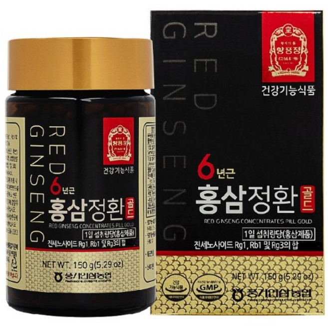 [황풍정] 풍기인삼농협 홍삼정환 골드 150g 홍삼정 쓴맛이 부담스러운 분들께 추천, 1개