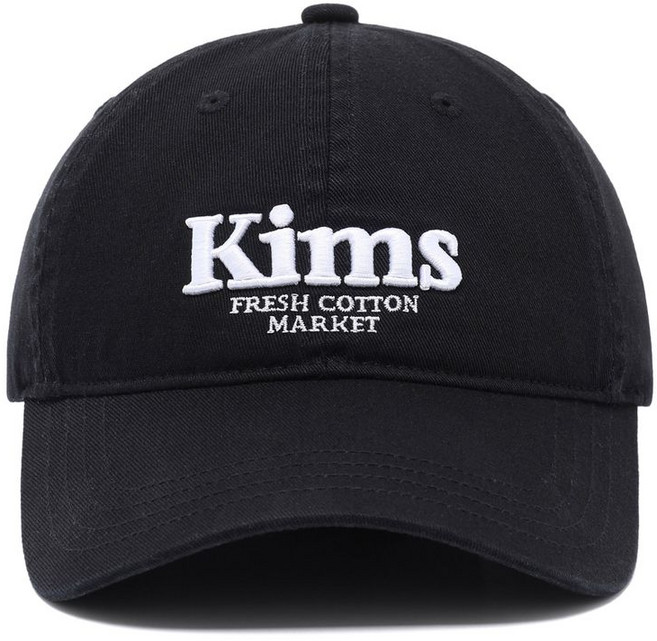 KIMS FRESH COTTON MARKET Kims Bam Logo Ball Cap Black