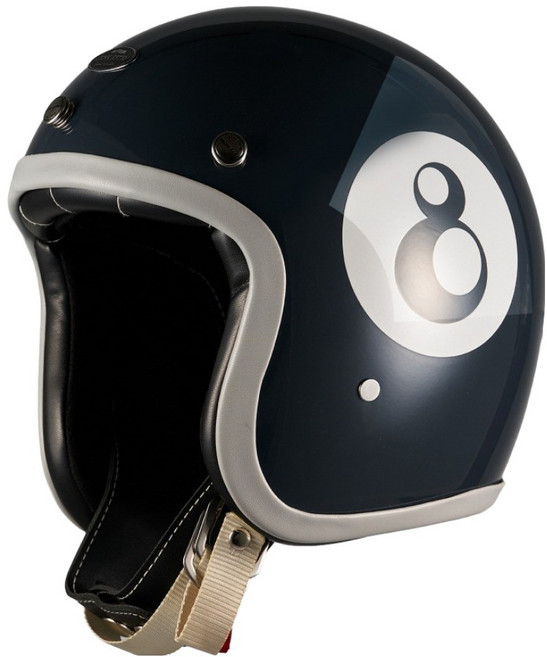 크랭크 레트로 헬멧 500TX, 에잇 볼, 1개