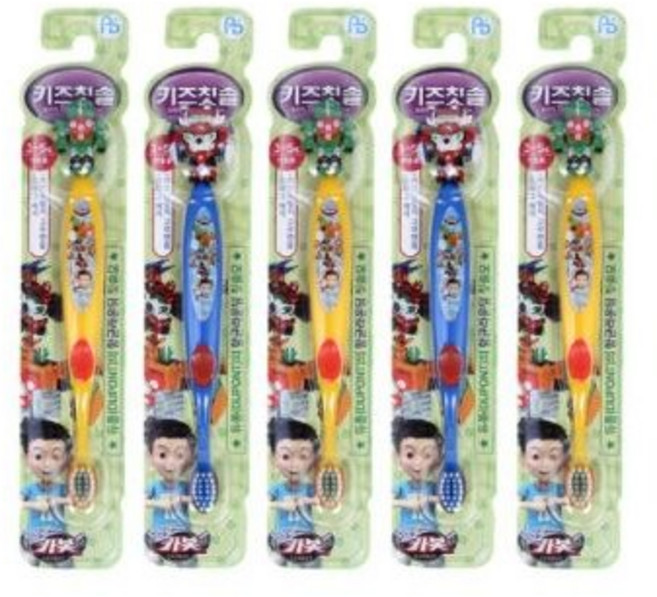 아텍스 헬로카봇 피규어 유아칫솔, 혼합, 1개입, 10개