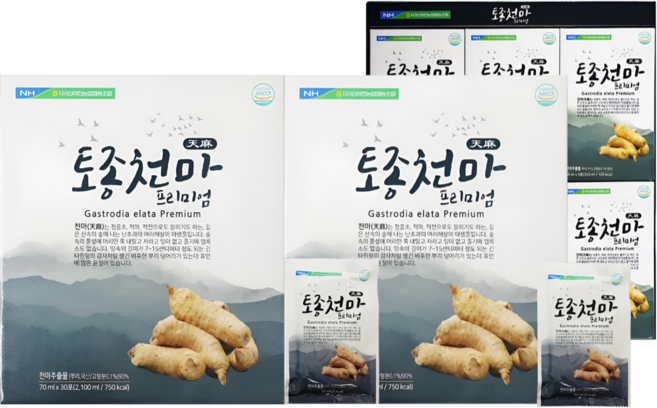 HnF 농협정품 토종천마 프리미엄 국산 천마 고급선물용 식약처인증 HACCP, 2개, 2.1L