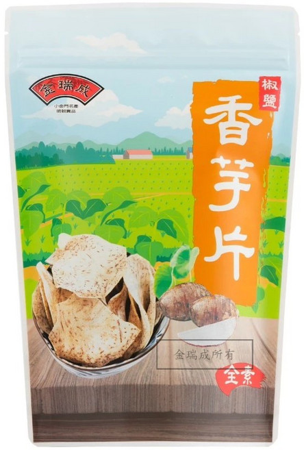 金瑞成 芋頭片 椒鹽 全素, 1個
