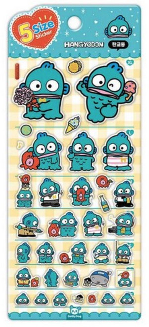 산리오 5사이즈 스티커 한교동, 1개