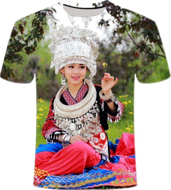 여름 3D 프린팅 반팔 티 셔츠 패션 빅 사이즈 라운드 티 뉴타임즈 0213YD17M