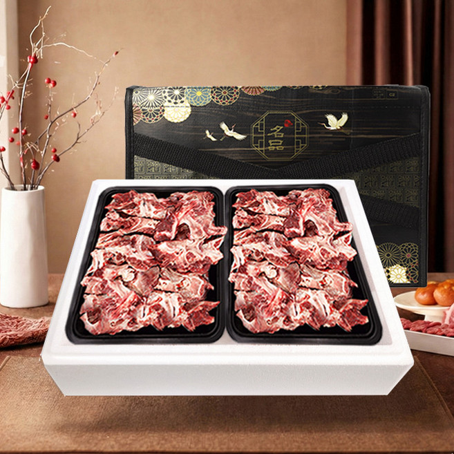 가성비 한우잡뼈 떡국 만두국 사골 육수용 뼈 4kg 선물세트, 2kg, 1