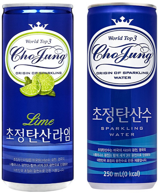 초정탄산수 초정탄산 각30캔, 60개, 250ml