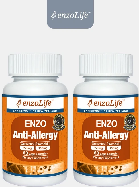 [엔조라이프] 안티 알러지 60베지캡슐 x2, 60정, 2개 - 쿠팡