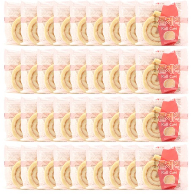 이호 편의점 간식 배달 롤케익 사무실 간식 어린이집 답례품 대용량 롤케익, 36개, 80g