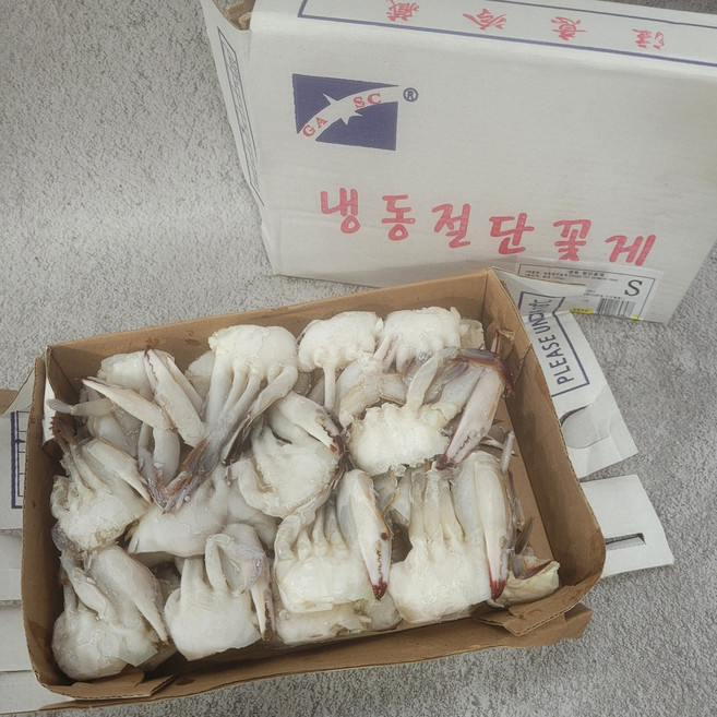 냉동 절단꽃게S 450g 해물라면 된장찌개 가성비꽃게, 2팩(450g+450g), 1개