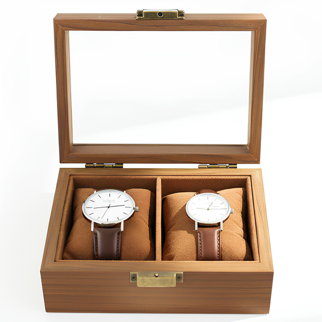 Obhor 시계보관함, 1개, 원목+2구