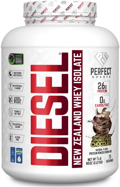 퍼펙트스포츠 Diesel 뉴 질랜드 웨이 아이솔레이트 트리플 리치 초콜릿, 2.27kg, 1개 - 쿠팡