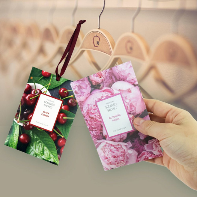 카산책방향제 향기제품 향기방향제 차량용방향제 종이향수 센티드사쉐 더허브샵 사쉐 10g 종이방향제 센티드