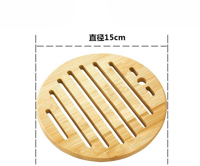 식탁용 내열성 나무 트리벳 매트 1개 미끄럼 방지 내구성이 뛰어난 인체공학적 손잡이가 있는 주방 식탁 보호대, as shown, 15cm 1pc