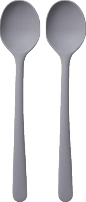 키친팩토리 파스텔 실리콘 미니요리스푼, 모던그레이, 2개