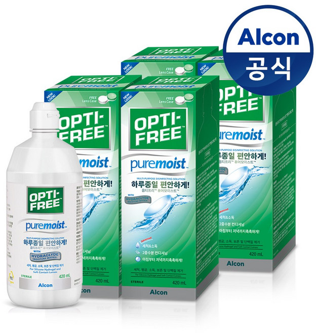 옵티프리 퓨어모이스트 420ml x4개, 4개
