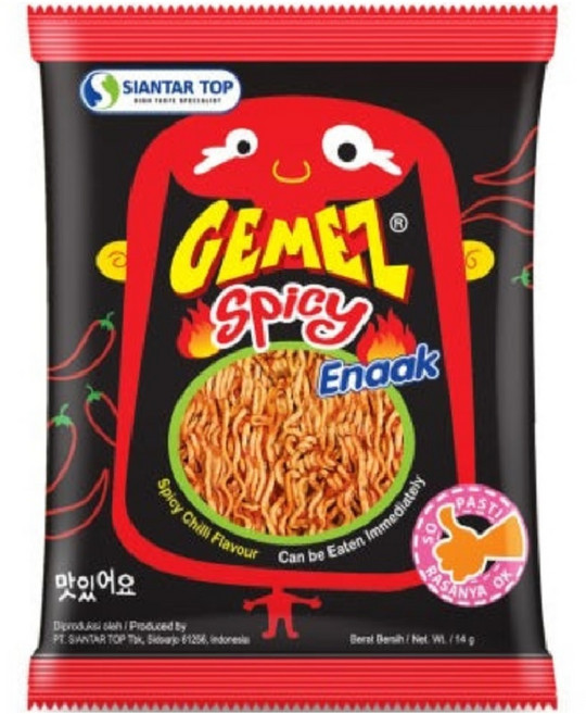 게메즈 에낙 스파이시 라면과자, 14g, 60개