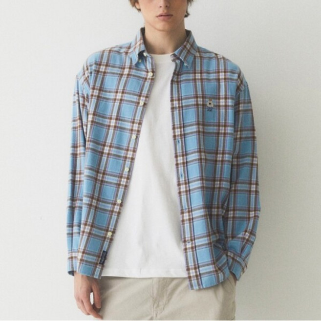 [WHO.A.U] [후아유] Steve Flannel Check Shirts (WHYCE4925U-K)