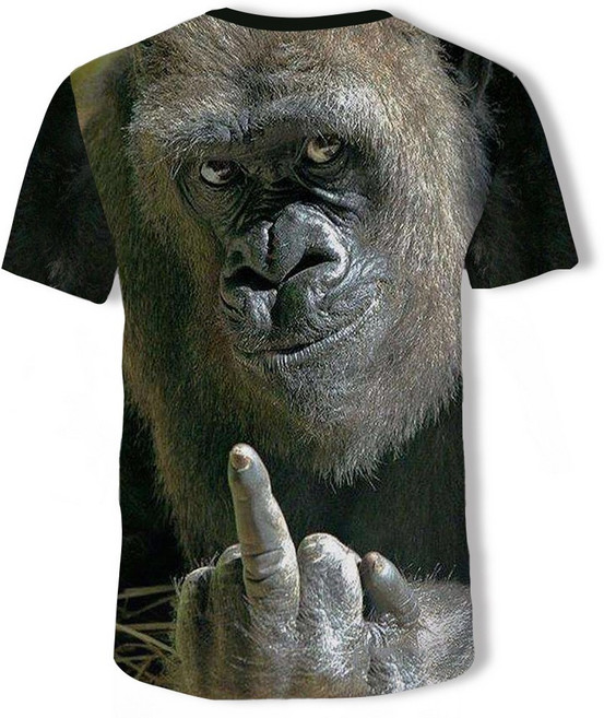 SNS 대란템 원숭이 고릴라 재미있는 쓸데없는 선물 단체 반팔 티셔츠 S906