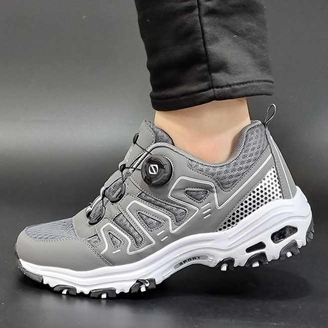 발편한 경량 다이얼 남성 여성 트레킹화 230-280 가벼운 메쉬 등산화 키높이 커플 캠핑화 미끄럼방지 워킹화