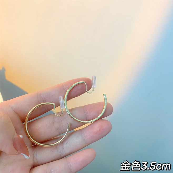 尋常的店 蚊香盤夾式圈圈耳環 無耳洞耳夾