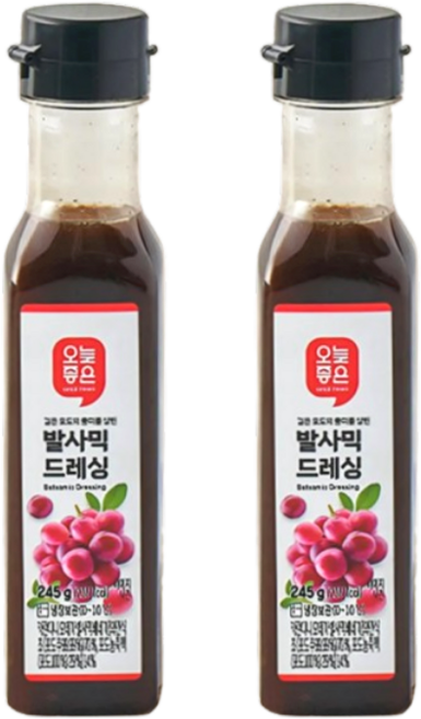 오늘좋은 발사믹 드레싱, 245g, 2개