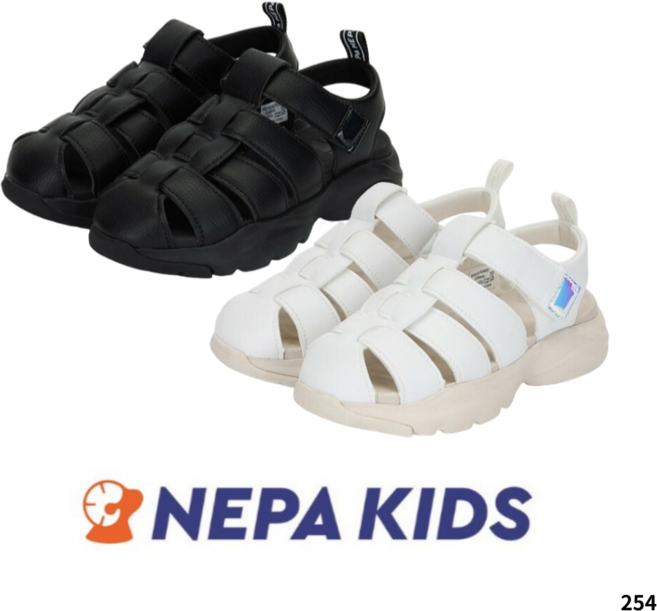 [백화점 매장판] 네파 키즈 NEPA 공용 합성가죽 샌들 남아 여아 아동공용 EVA 편한신발 여름신발