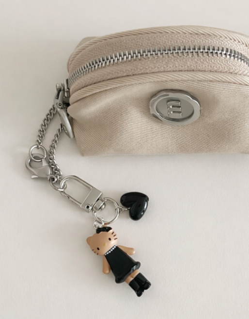 헬로키티 롱다리키티 인형 열쇠고리 키링 하트 가방참 백참 가방꾸미기