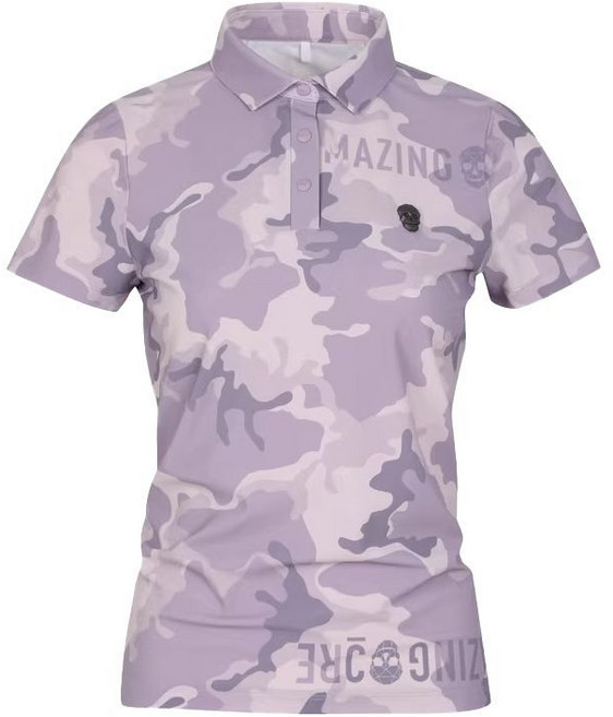 쌍천 여자 골프 여름 냉장고 반팔 티 스포츠 캐주얼 카모플라쥬 상의 W25090210
