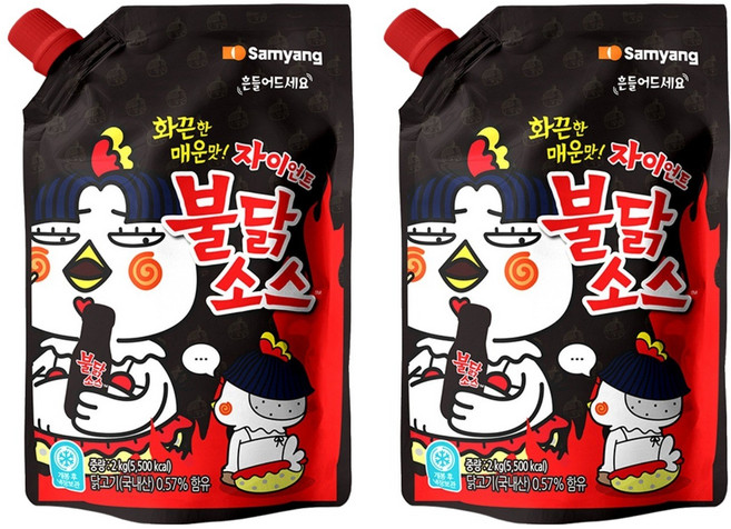 불닭 소스 자이언트, 2kg, 2개