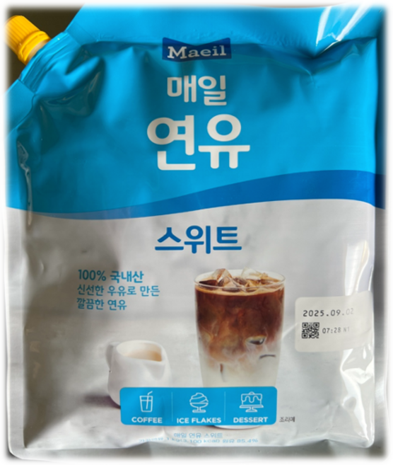 매일유업 매일 연유 스위트 파우치 1kg, 3개