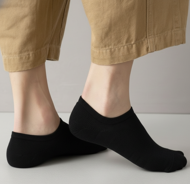 새벽달 남녀공용 발목 양말 미끄럼방지 두꺼운 발목 양말