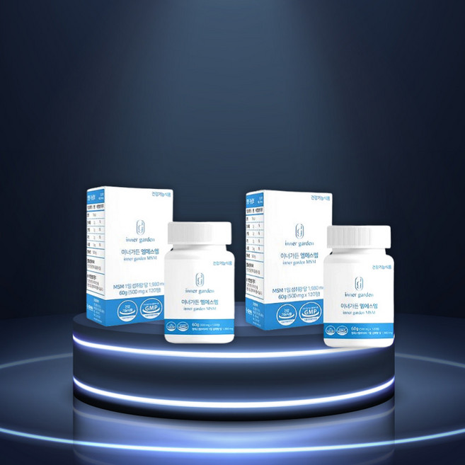 젬마코리아 생생 이너가든 엠에스엠 MSM 1+1 연골 관절 영양제, 2개, 120정