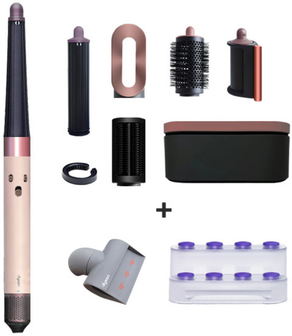 [국내정품/AS가능] 다이슨 에어랩 i.d. 멀티 스타일러 앤 드라이어(세라믹 핑크/로즈 골드) / 콘센트레이터 거치대 패키지 / 새상품