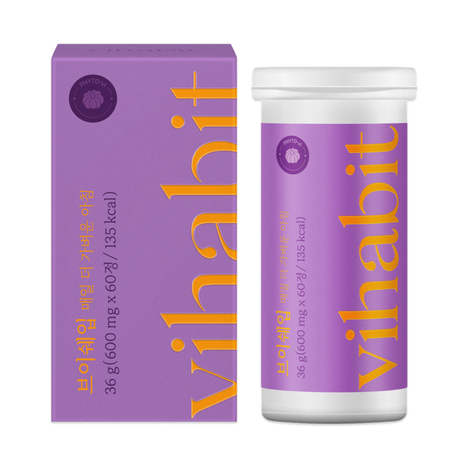 [바이탈해빗] 브이쉐입 60정 호박즙 대용 칼륨 출산후 성형 직후, 1개